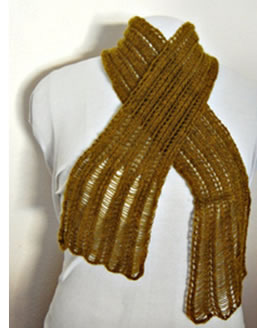 NobleKnits Knitting Blog: Drop Stitch Scarf Free Knitting Pattern
