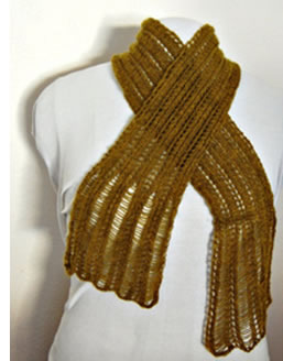 Double Dropstitch Scarf Pattern &#171; Fresh Ground Knits